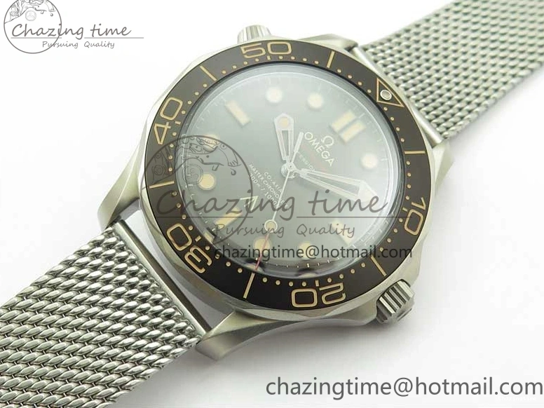 0524 Seamaster 300 “No Time to Die” Limited Edition ORF 1:1 Best Edition on SS Mesh Bracelet A8806 (Free Nato Strap) Durable 7866